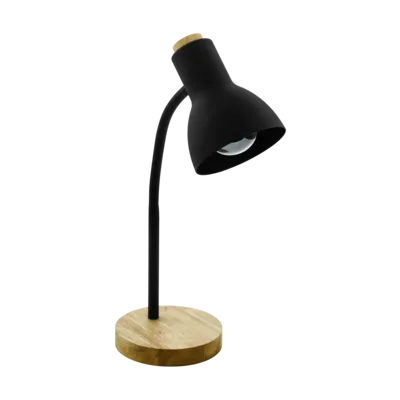 VERADAL Asztali E27 1x40W fek./fa