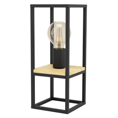 LIBERTAD Asztali E27 1x40W fek./fa