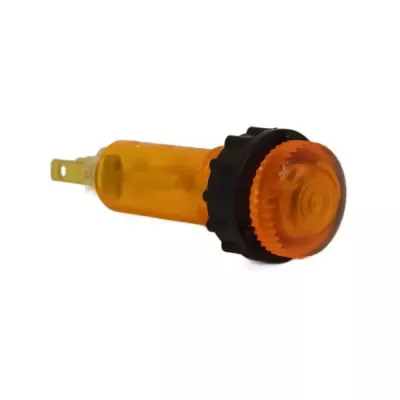 L-10 220V jelzőlámpa narancs domború