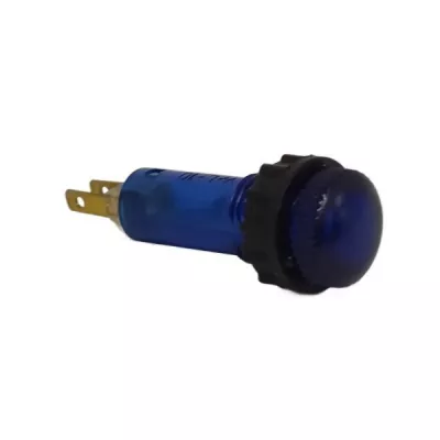 L-10 230V jelzőlámpa kék domború átmérő:12,5mm
