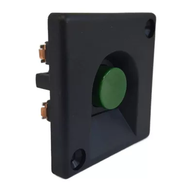 BKV-nyomógomb zöld tok nélkül