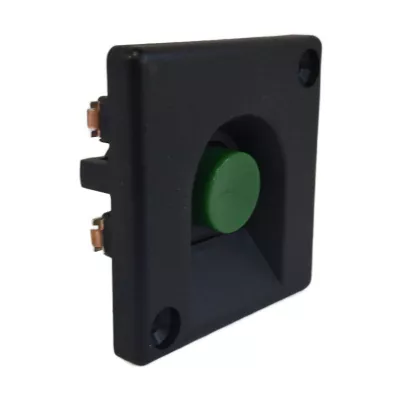 BKV-NYOMÓGOMB ZÖLD TOK NÉLK. 1NO-1NC érintkezővel