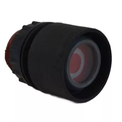 D-r/GT-sw süllyesztett nyomófej, piros lapka  O  jellel, fekete frontgyűrűvel