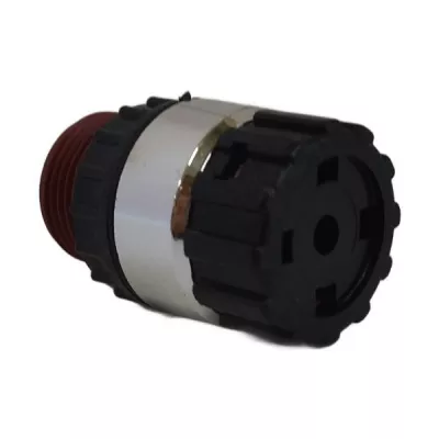 W-x kétállású forgatógomb, lapka nélkül, fémgőzölt frontgyűrűvel