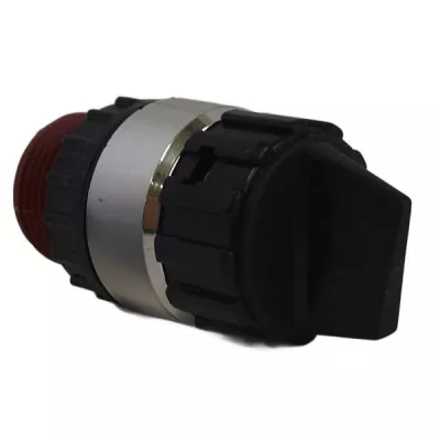 W-Kn kétállású forgatógomb, fogantyúval, fémgőzölt frontgyűrűvel