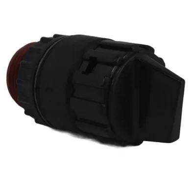 W-Kn-sw kétállású forgatógomb, fogantyúval, fekete frontgyűrűvel