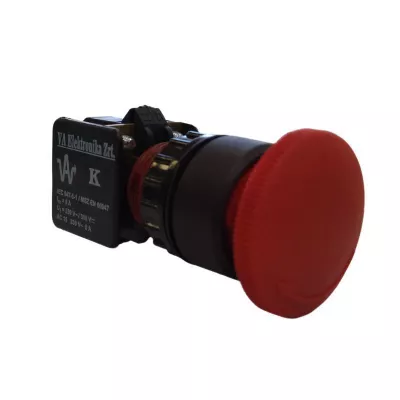 P-v-a-sw/K Vésznyomó, felirat nélküli zárt fejjel, fekete frontgyűrűvel, 1Z-1NY érintkezőelemmel