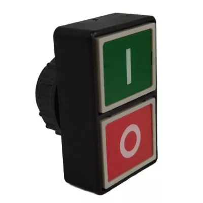 Dd-rt-gn kettős KI-BE nyomófej,  I-O  jellel