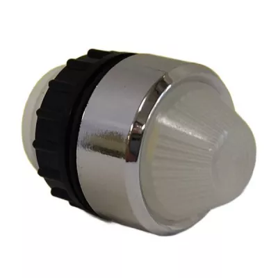 L2-ws jelzőlámpafej, fehér, fémgőzölt frontgyűrűvel