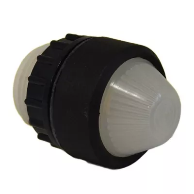 L2-ws-sw jelzőlámpafej, fehér, fekete frontgyűrűvel