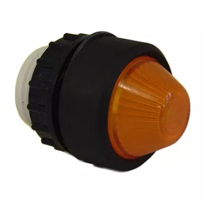 L2-ge-sw Jelzőlámpafej, sárga, fekete frontgyűrűvel