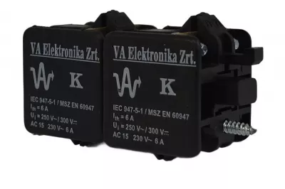 K22 érintkezőelem 2x1Z-1NY előlapra