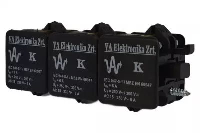 K33 érintkezőelem 3x1Z-1NY előlapra