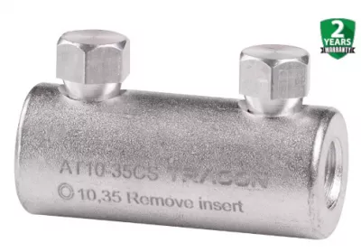 ALUMINIUM TOLDÓHÜVELY 10-35mm2 10-35mm2, 2xM10 SZAKADÓFEJES