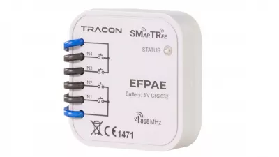 RÁDIÓS JELADÓ, 4 CSATORNÁS, SZERELVÉNY DOBOZBA, ELEMES