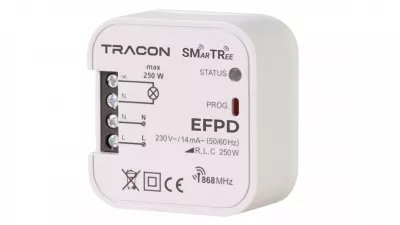 RÁDIÓS DIMMER SZERELVÉNYDOBOZBA 1 CSATORNÁS
