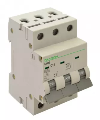 KISMEGSZAKÍTÓ 3P B KARAKTERISZTIKA 32A, B, 3P, 6kA