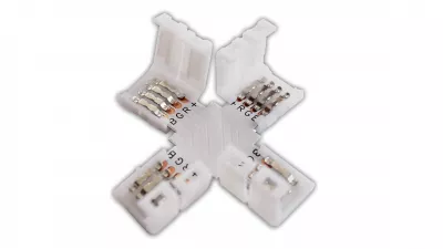 LED SZALAGHOZ GYORSCSATLAKOZÓ X FORR.NÉLKÜL RGB LED SZALAGHOZ