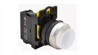 NYOMÓGOMB KIÁLLÓ FEHÉR 230V AC 5A IP65 1XNO