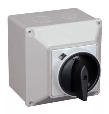 TOKOZOTT FŐKAPCSOLÓ, BE- KI 400V 50Hz 20A 4P, 5,5kW 64×64mm IP44