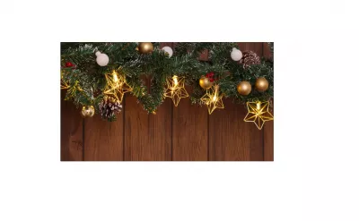 XMAS LED KARÁCSONYI LÁNC CSILLAG FÉM, ELEMES 3000K 10LED 2XAA