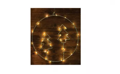 XMAS LED KARÁCSONYI FENYŐFA, ELEMES Timer 6+18h, 30LED, 3000K, 3xAA