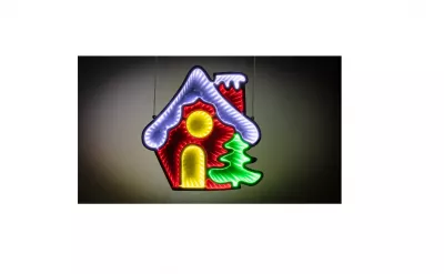 XMAS LED KARÁCSONYI TÜKÖRDÍSZ HÁZIKÓ USB, 1,5m, 327LED, 4,5W, RGB