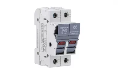 SZAKASZOLÓKAPCS.HENG.BIZTOSÍTÓHOZ 2P 32A 10X38MM LED, MASZKOLHATÓ