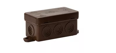 KÖTŐDOBOZ FALON KIVÜLI 75X35 BARNA IP54