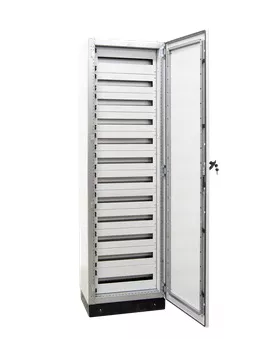 FÉM ELOSZT.SZEKR. 600X2100X400 324M MODULÁRIS DIN-RAIL MODULOKKAL