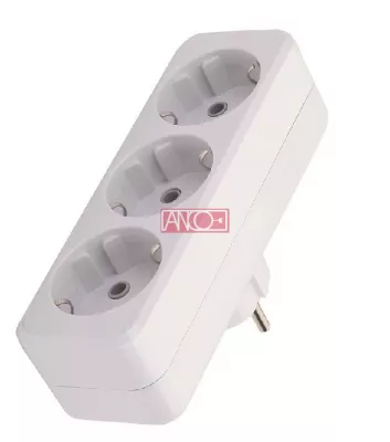 ELOSZTÓ HÁRMAS 3×16A 250V Fehér, IP20