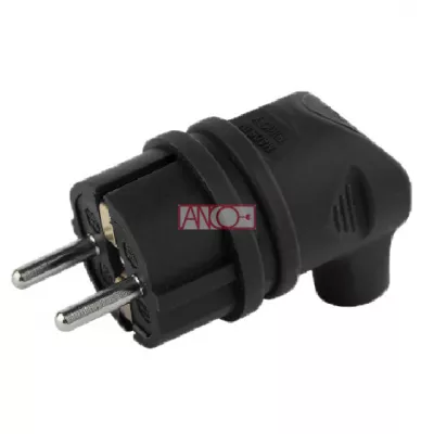 FÖLDELT GUMI DUGVILLA  L , IP44 FEKETE