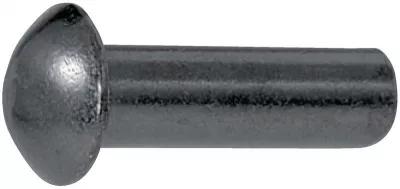 FÉLGÖMB FEJŰ ACÉL SZEGECS 4x25mm