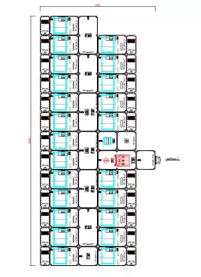PVT Csoportos szekrény rajz szerint vezetékezve, túlfesz levezetővel