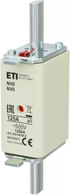 NV0 GL-GG kombi 500V 125A késes
