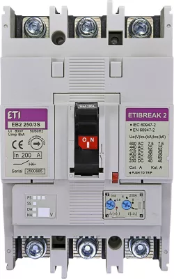Megszakító EB2 250/3S 200A 3P