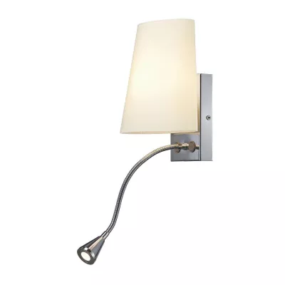 Fali lámpa 1*40W G9+1W LED króm/fh izzó nem tartozék