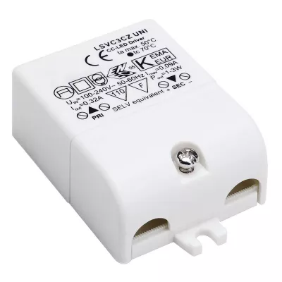 TRAFÓ LEDHEZ 3W M:55*40*20MM LED TÁPEGYSÉG 3W 350mA