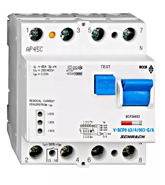 ÁRAMVÉDŐ 63A 4P 30mA G/A 10KA PRIORI