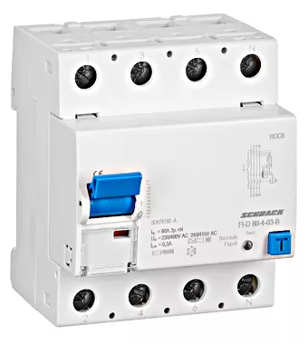 ÁRAMVÉDŐ 80A 4P. 300mA 10KA B