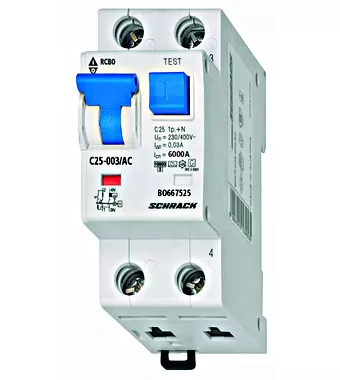 SCHRACK LS-FI 32A C-j. 30mA 1P+N AC