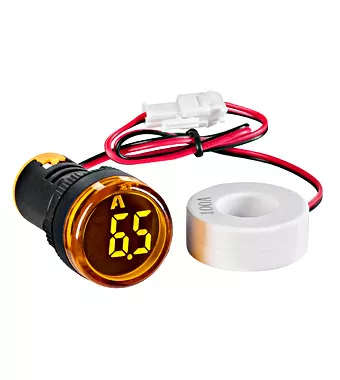 AMPERMÉRŐ D22mm 0-100A SÁRGA