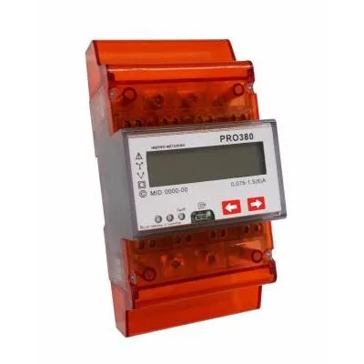 Fogyasztás mérő pro380-CT 230/400V X/5A mid, TS35