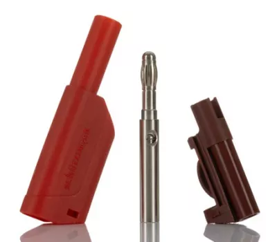 BANÁNDUGÓ SFK 8500 S 1000V 32A PIROS Ni/As, CAT II, GS (BIZTONSÁGI)