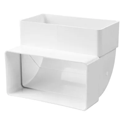 Ventilátor cső könyök fg.90° 60x204mm