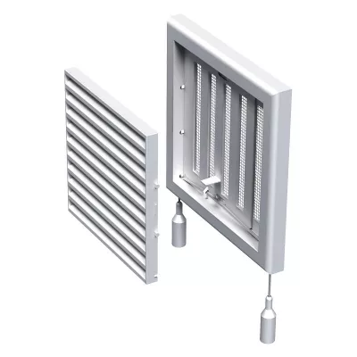 Ventilátor zsalu d125 187x187mm szab.