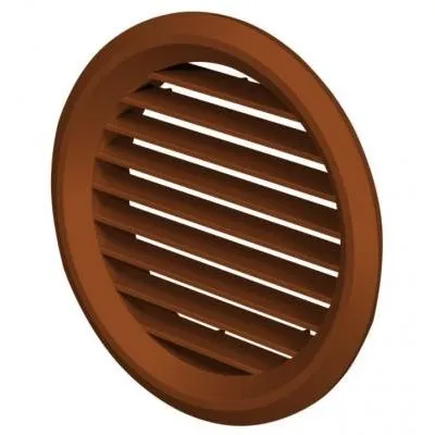 Ventilátor rács kerek 125mm barna szúnyoghálós