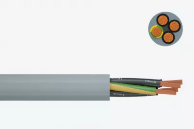 YSLY-JB 5x 1,5 300/500V Szürke vezérlőkábel