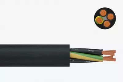 YSLY-JZ 25x1,5 fekete 0,6/ 1kV