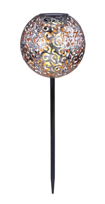 Szolár leszúrható fém gömb IP44 LED*